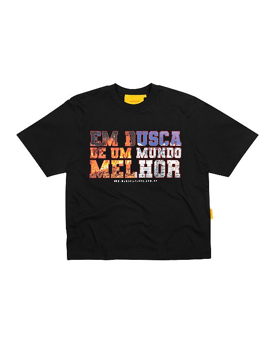 CAMISETA MUNDO MELHOR PRETA