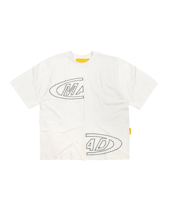 CAMISETA PORTAL BORDADA OFF WHITE