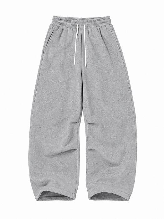 CALÇA DE MOLETOM BAGGY CINZA