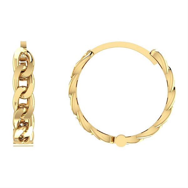 Brinco Urban Chic G Ouro 18k