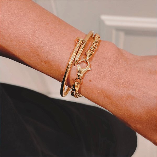 Bracelete Prego Ouro 18k