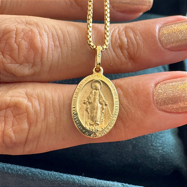 Pingente Nossa Senhora das Graças Ouro 18k