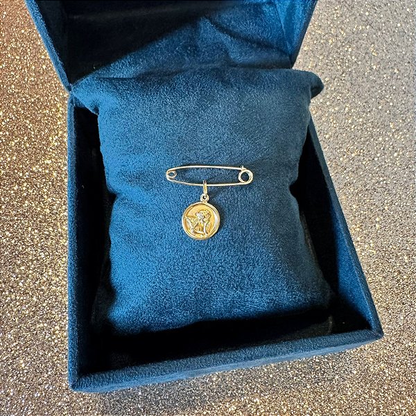 Alfinete com Medalha Anjinho