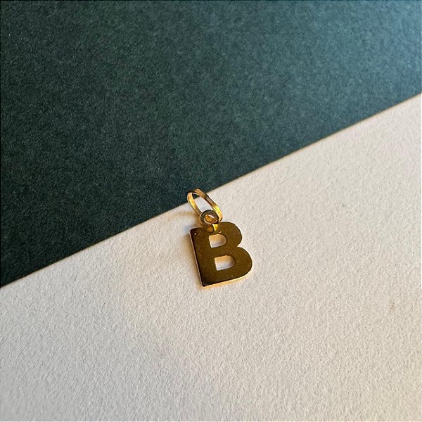 Pingente Letra B - ouro 18k