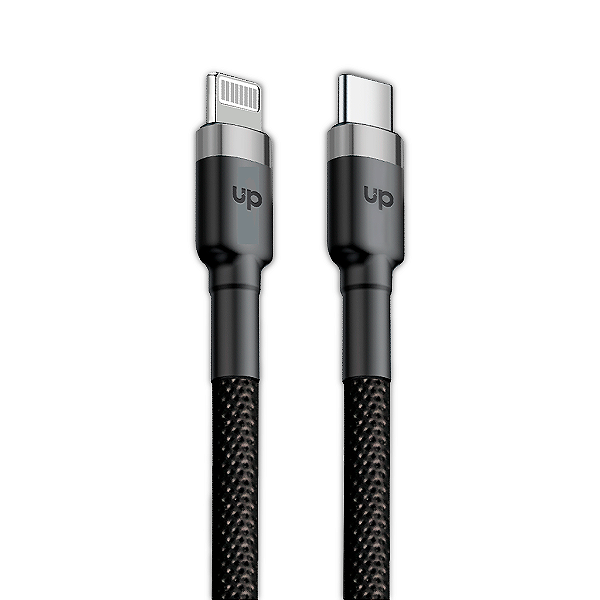 Cabo Lightning / USB-C - Preto