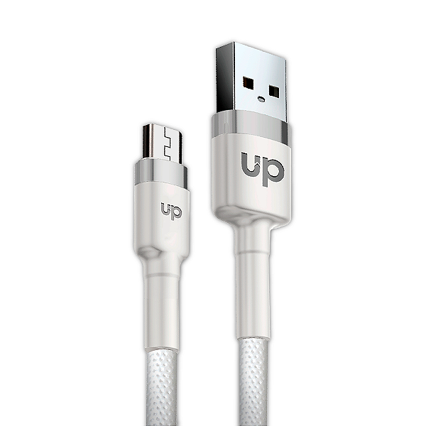 Cabo Micro USB / USB - Branco