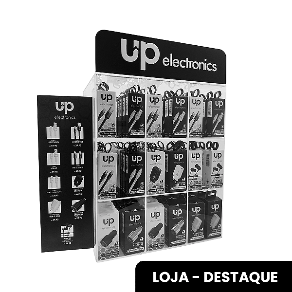 Kit Display Destaque Loja 78 Peças UP Electronics
