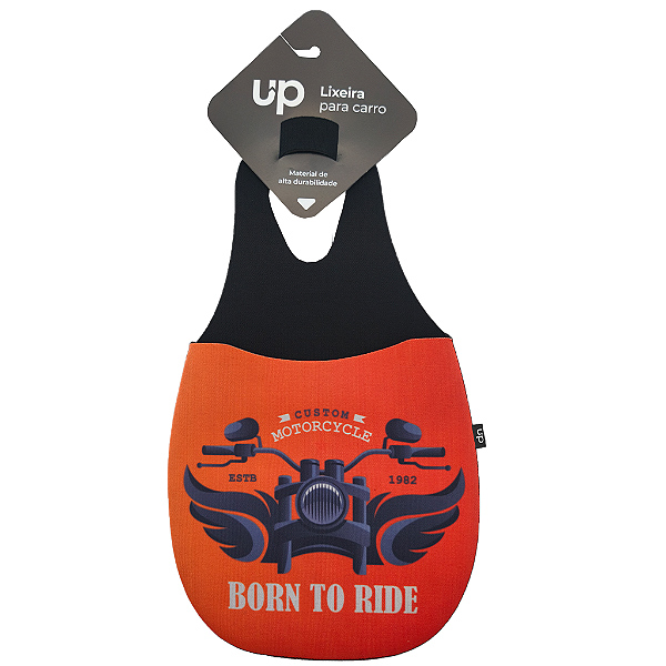 Lixeira para Carro Neoprene Born to Ride UP Electronics