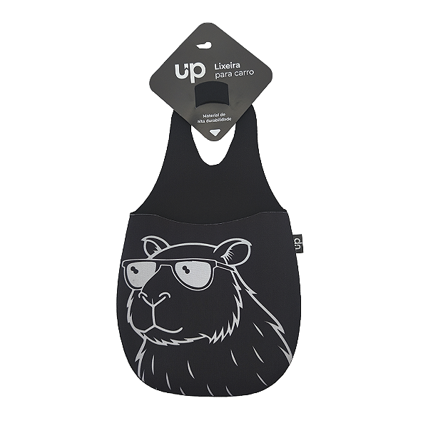 Lixeira para Carro Neoprene Capivara Óculos UP Electronics