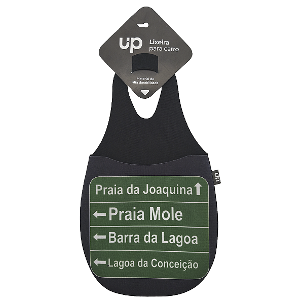 Lixeira para Carro Neoprene Praias UP Electronics
