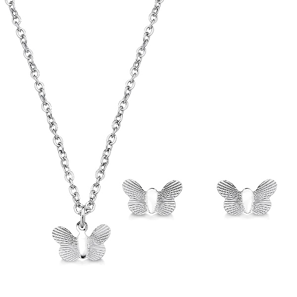 Conjunto borboleta frisada