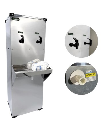 BEBEDOURO INDUSTRIAL 25 LITROS 2 TORNEIRAS 220V