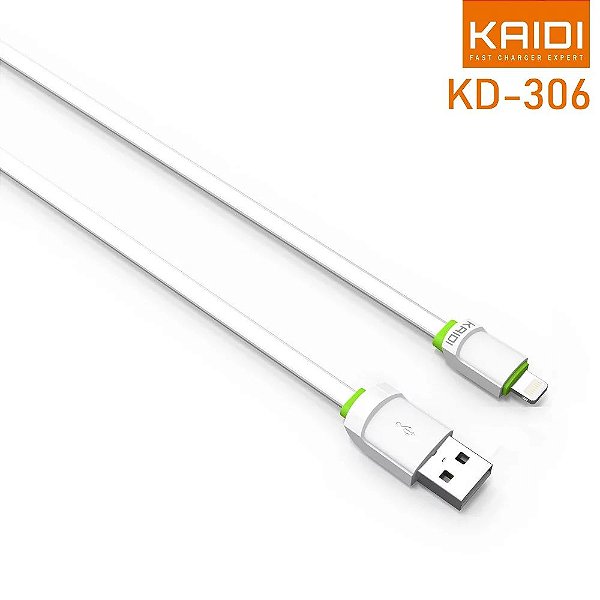 CABO DE DADOS & CARGA 2.4A / USB / 1M / IPHONE KAIDI