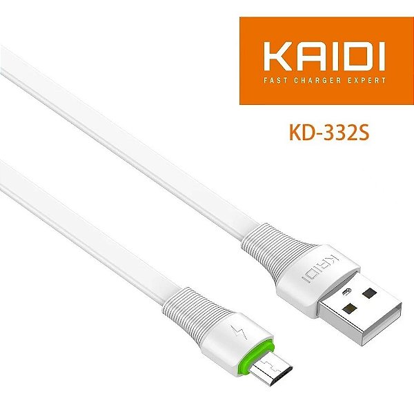 CABO DE DADOS & CARGA 2.4A / USB / 3M / V8 - KAIDI