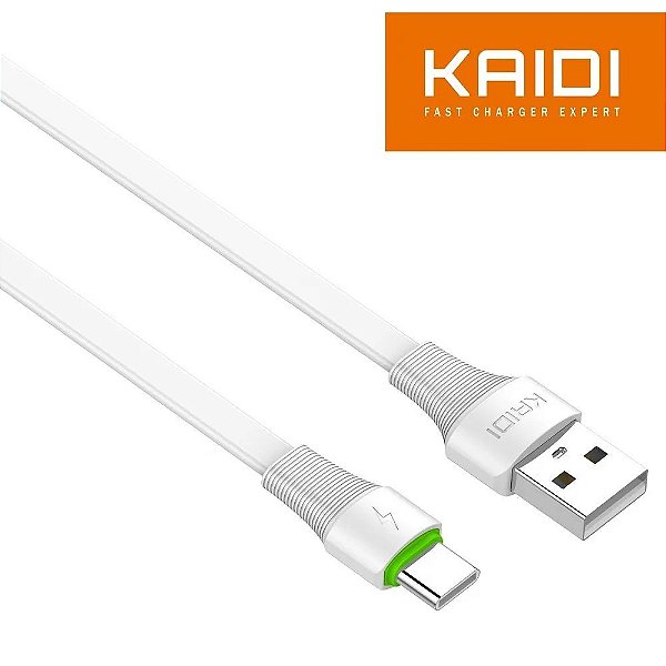 CABO DE DADOS & CARGA 2.4A / USB / 3M / TIPO C KAIDI