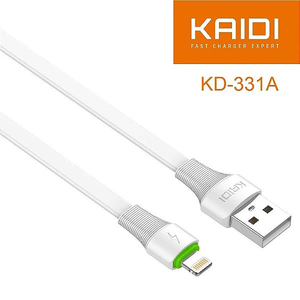 CABO DE DADOS & CARGA 2.4A / USB / 2M / IPHONE KAIDI
