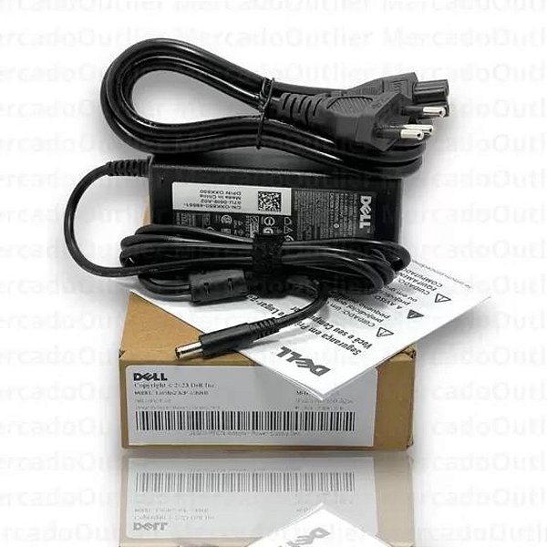 Fonte de Notebbok Dell compativel 19.5v 3.34a 65w Plug 4.5x3.0mm 4