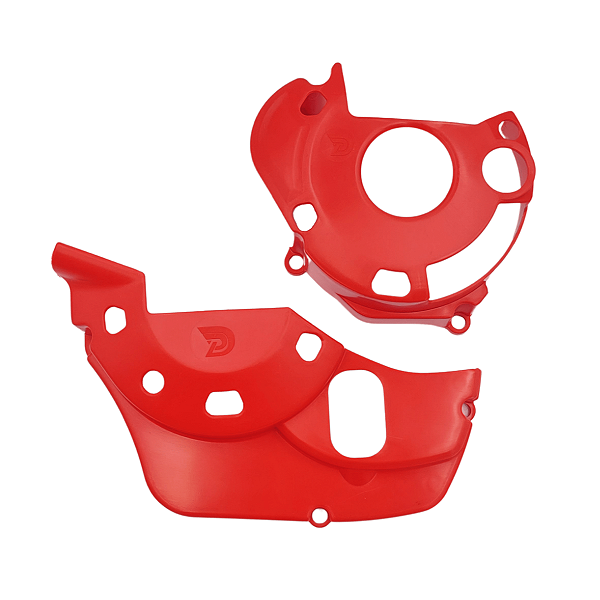 Protetor Tampas Laterais Motor CRF 250F Vermelho