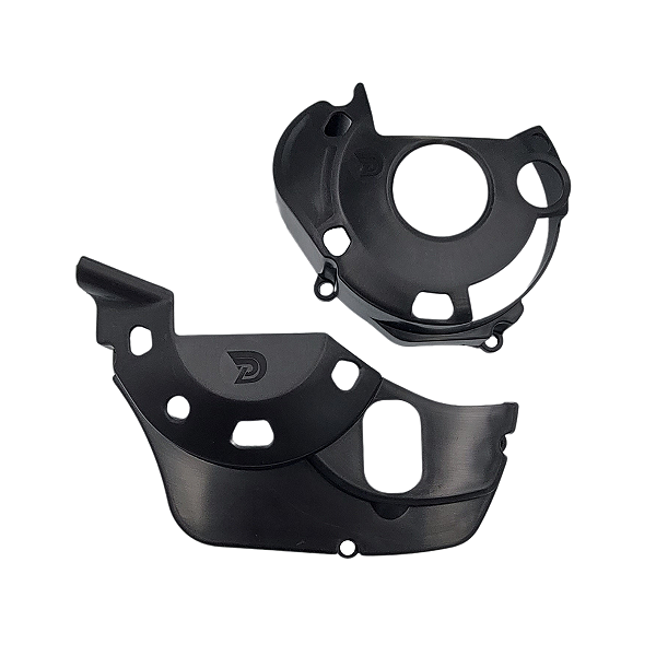 Protetor Tampas Laterais Motor CRF 250F Preto