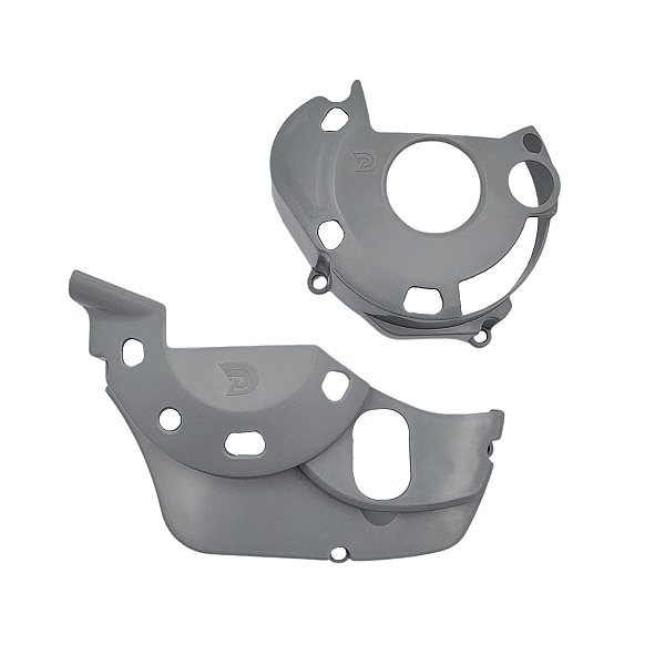 Protetor Tampas Laterais Motor CRF 250F Cinza