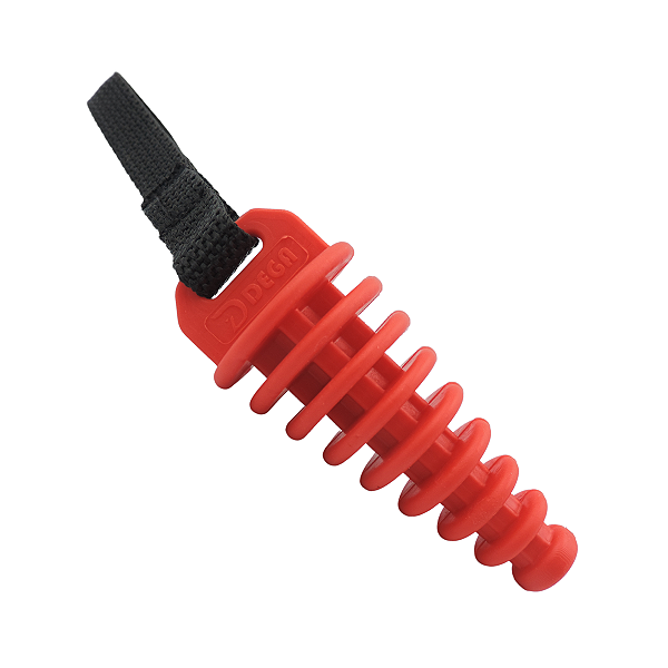 Tampão Escape Motos 2 Tempos Vermelho