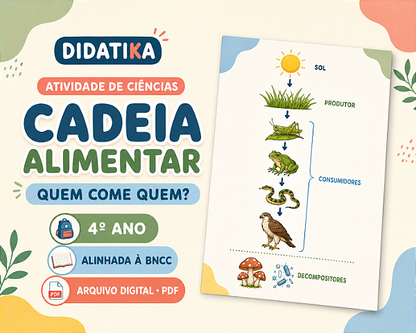 ATIVIDADES DE CIÊNCIAS - CADEIA ALIMENTAR