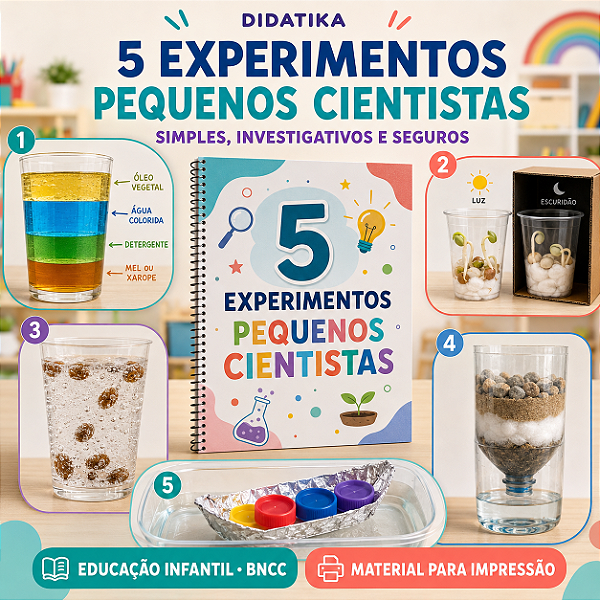 5 EXPERIMENTOS PARA PEQUENOS CIENTISTAS