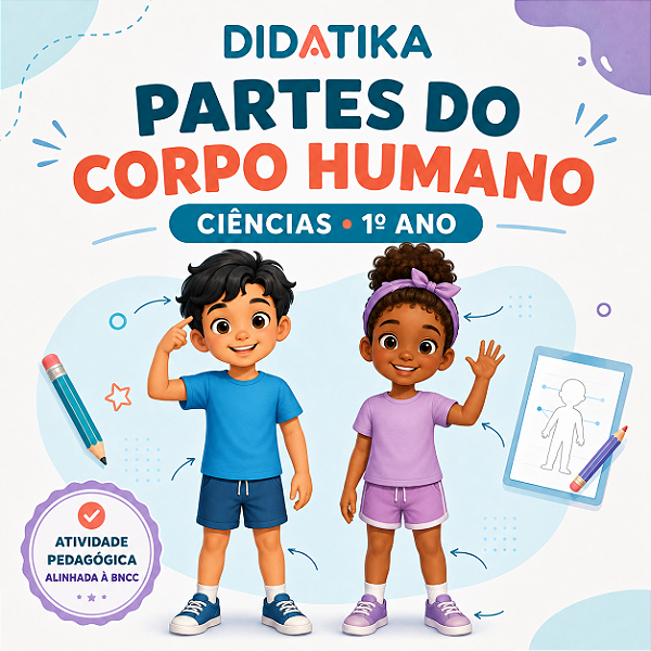 Atividade Partes do Corpo Humano – Ciências – 1º Ano