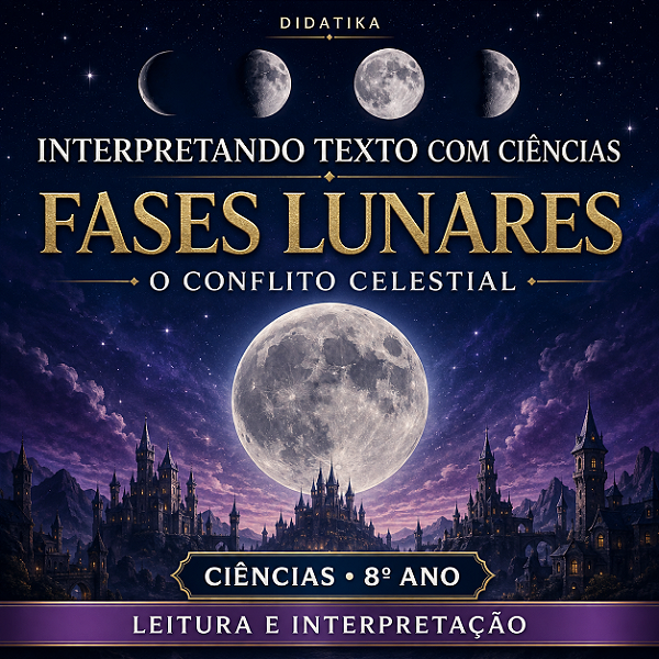 Interpretando Texto – Fases Lunares e o Conflito Celestial | 8º Ano