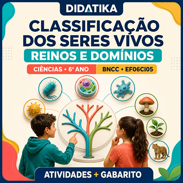 CLASSIFICAÇÃO DOS SERES VIVOS – REINOS E DOMÍNIOS | 6º ANO