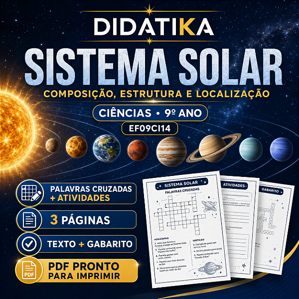 SISTEMA SOLAR – COMPOSIÇÃO, ESTRUTURA E LOCALIZAÇÃO | 9º ANO