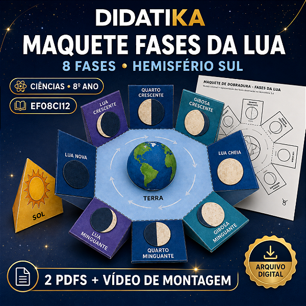 MAQUETE DAS FASES DA LUA – RECURSO INTERATIVO
