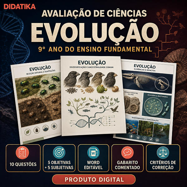 AVALIAÇÃO DE CIÊNCIAS – EVOLUÇÃO – 9º ANO