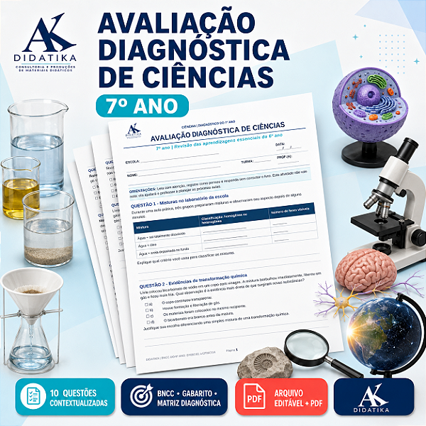 AVALIAÇÃO DIAGNÓSTICA DE CIÊNCIAS – 7º ANO