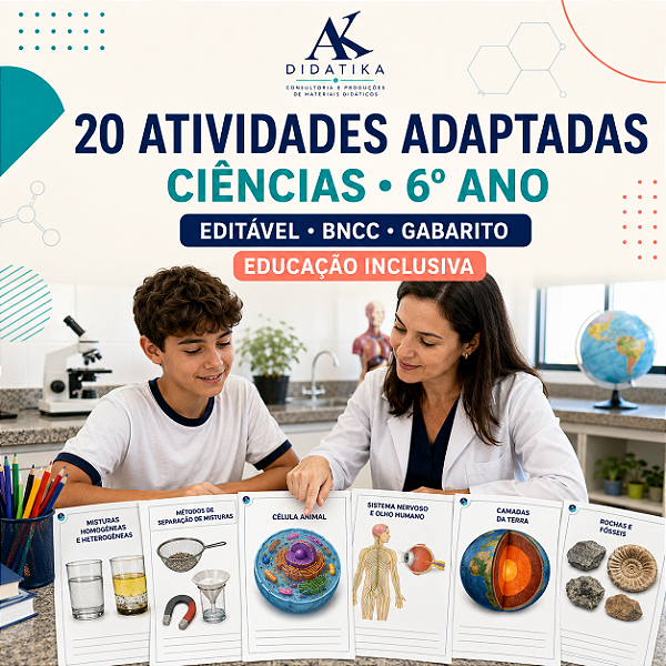 20 ATIVIDADES ADAPTADAS DE CIÊNCIAS – 6º ANO