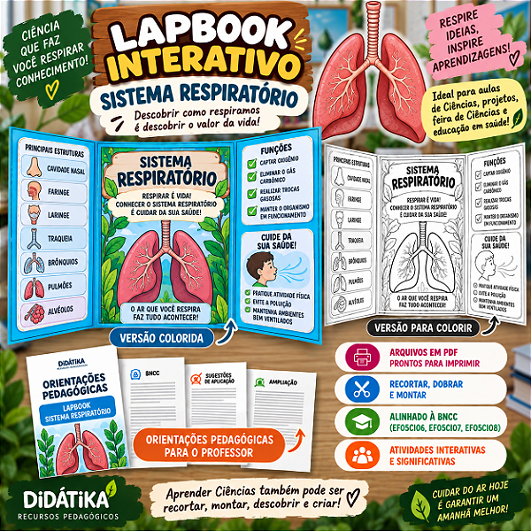Lapbook Interativo – Sistema Respiratório