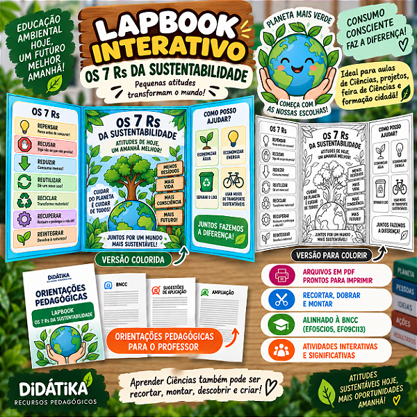 Lapbook Interativo – Os 7 Rs da Sustentabilidade