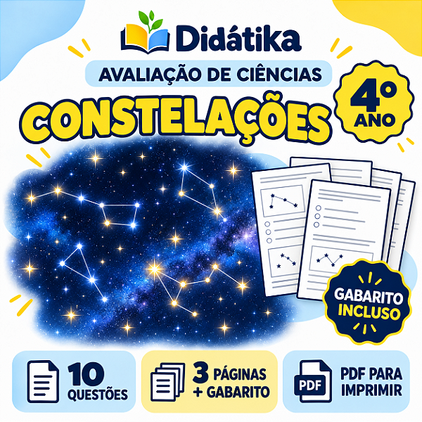 Avaliação de Ciências: Constelações – 4º Ano | Com Gabarito
