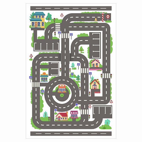 Pista Carrinho Cidade Feliz - Tamanho Pequeno