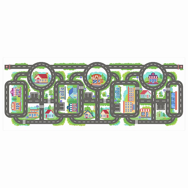 Pista Carrinho Cidade Feliz - Tamanho Médio