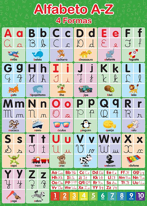 Banner Alfabeto 4 Formas | Alfabetização e Reforço Escolar