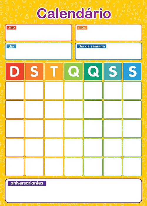 Banner Calendário | Organização da Sala de Aula