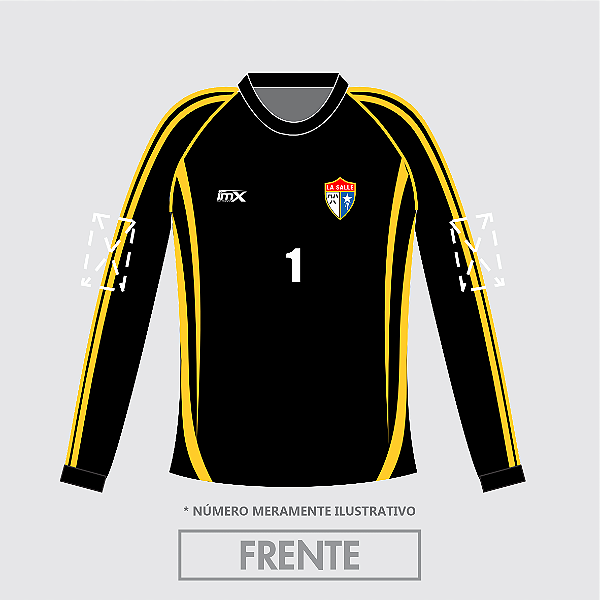 Camiseta Jogo Feminino Handbol Goleiro #1 La Salle SA 2024