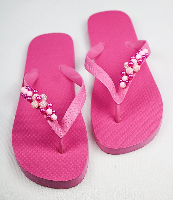 Chinelo Personalizado- Rosa Chiclete