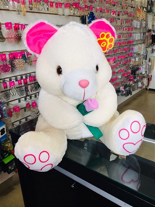 Urso Grande com Rosa