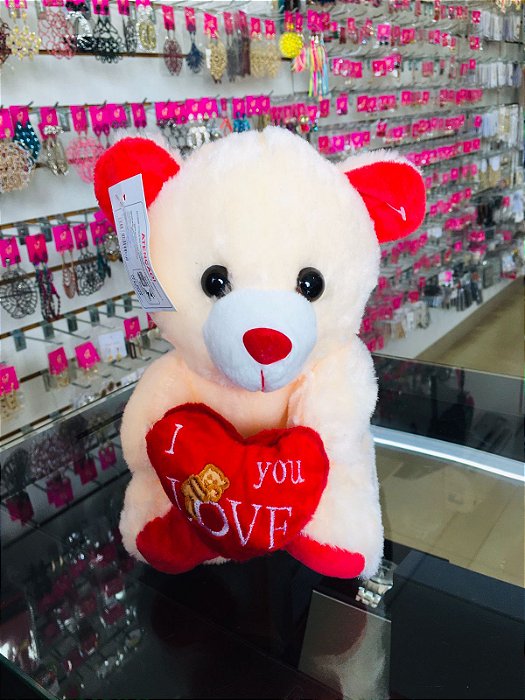 Urso fofo vermelho