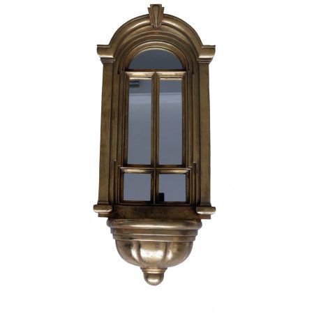 Janela Espelho Oval - Cerâmica 24x10x60cm
