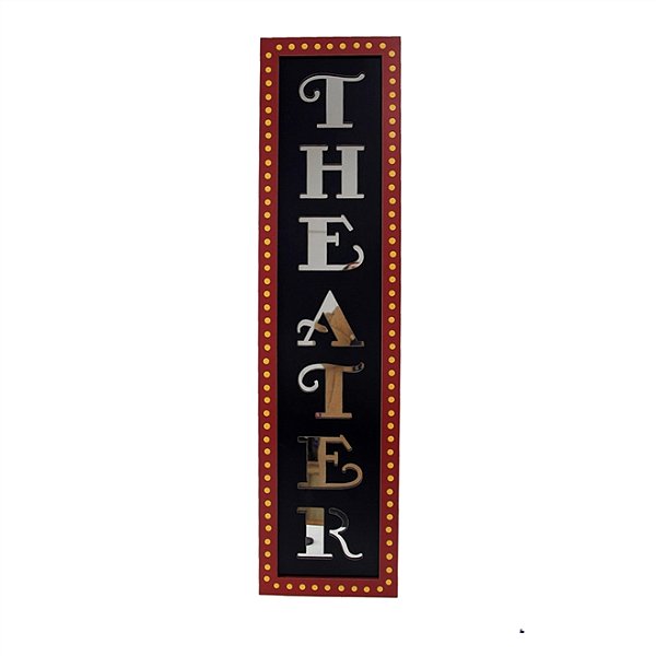 Placa THEATHER - Madeira 120x31x2cm