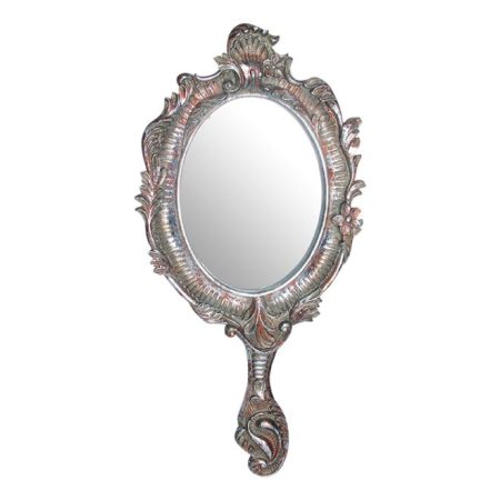 Espelho Rainha Ouro - Resina 48x23x2cm