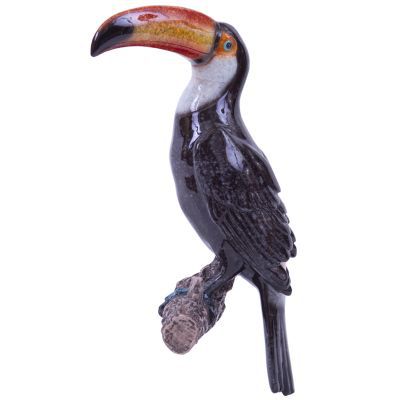 Cabideiro TUCANO TROPICAL - Resina 20x8x6cm